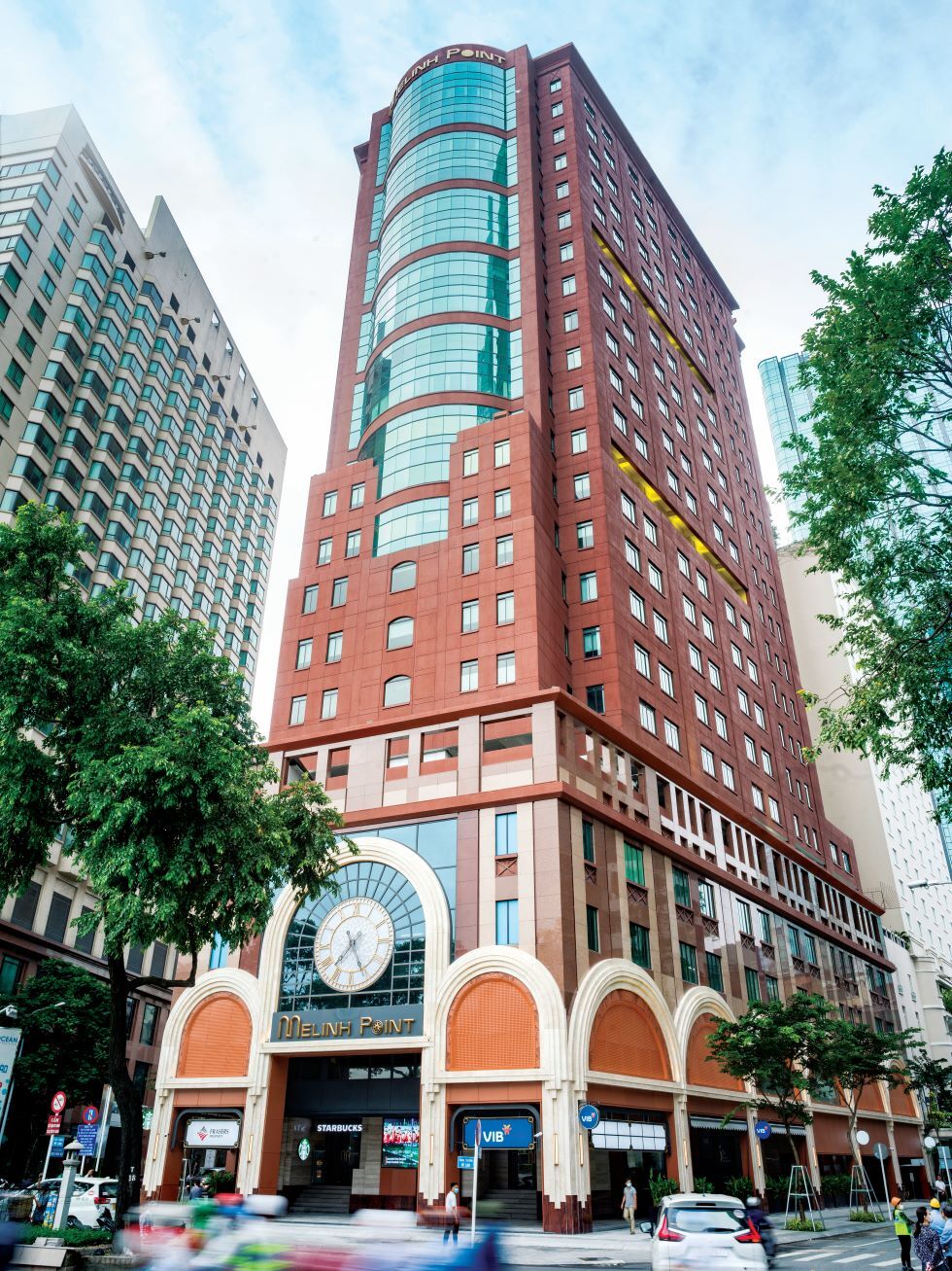 Melinh Point, a 21-storey Grade A office building in the central business district of Ho Chi Minh City, Vietnam